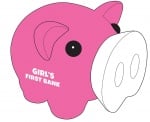 Касичка-прасенце GIRL'S FIRST BANK, пластмаса