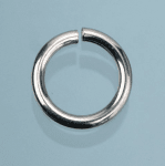 Халка, кръгла, ф 4,8 mm, 10 бр., сребриста