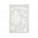 Шаблон, Let it snow, 6 части, A4