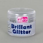 Brillant Glitter fine, брилянтен блясък, 12 g, сребро