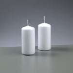 Цилиндрична свещ, ф 50 x H 100 mm, бял