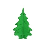 Деко фигурка 3D коледно дръвче, Filz, 100 mm, светло зелена