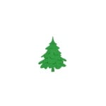Деко фигурка коледно дръвче, Filz, 30 mm, светло зелена