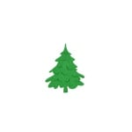 Деко фигурка коледно дръвче, Filz, 40 mm, светло зелена