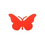 Деко фигурка пеперуда, Filz, 40 mm, червена