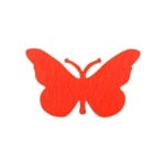 Деко фигурка пеперуда, Filz, 50 mm, червена