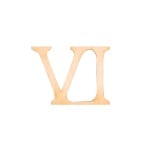 Деко фигурка римска цифра "VI", дърво, 19 mm