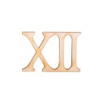 Деко фигурка римска цифра "XII", дърво, 19 mm