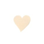 Деко фигурка сърце, Filz, 25 mm, кремаво