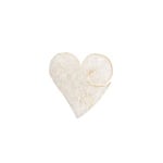 Деко фигурка сърце с фрески, Filz, 30 mm, кремаво