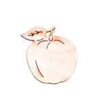 Деко фигурка ябълка, дърво, 30 mm