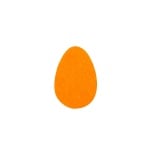 Деко фигурка яйце, Filz, 25 mm, жълто