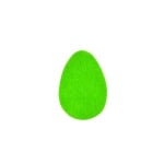 Деко фигурка яйце, Filz, 25 mm, тревно зелено