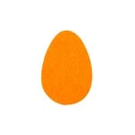 Деко фигурка яйце, Filz, 40 mm, жълто