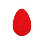 Деко фигурка яйце, Filz, 60 mm, червено