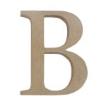 Декоративен символ RicoDesign, "B", MDF, 4,1x3,2 cm