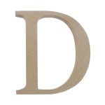 Декоративен символ RicoDesign, "D", MDF, 4,1x3,9 cm