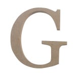 Декоративен символ RicoDesign, "G", MDF, 4,1x3,9 cm