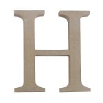Декоративен символ RicoDesign, "H", MDF, 4,1x4,1 cm