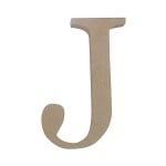Декоративен символ RicoDesign, "J", MDF, 4,1x3,0 cm