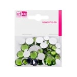 Декоративни камъчета, Acryl facettiert, Set Rund, кръгли, 30/10/10/1/1 Stk., светло зелени