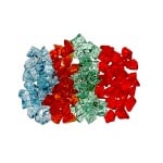 Декоративни кристали, Deko-Kristalle, 2 - 4 mm, 300 g, червени, прозрачни