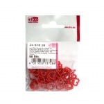 Декоративни перли, Сърца, 10 mm, 50 бр, червени