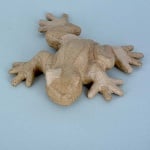 Фигура от папие маше, жаба, 25 x 20,5 x 5 cm