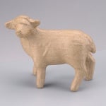 Фигура от папие маше, овца 10 x 4 x 8,5 cm