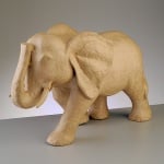 Фигура от папие маше, слон, 50 x 21 x 32,5 cm