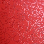 Фото картон с орнаментен лак, 220 g/m2, 47 x 69 cm, 1л, минг червен