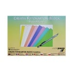Блок фото картон, 300 g/m2, 24 x 34 cm, 1 блок, пастелни цветове