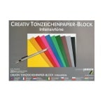 Блок 20л.цветен картон, 130 g/m2, 24х34 cm, интензивни цветове сив