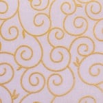 Хартия ръчна памучна, 65 g/m2, 50x70cm, 1л, кремав със златни арабески