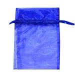 Торбичка подаръчна шифон, 12 x 17 cm, турско синя
