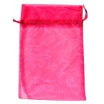 Торбичка подаръчна шифон, 15 X 24 cm, розова