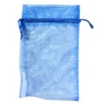 Торбичка подаръчна шифон, 15 X 24 cm, кралско синьо