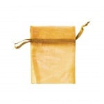 Торбичка подаръчна шифон, 9 x 12 cm, слънчево жълта