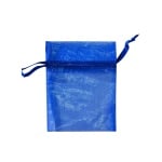Торбичка подаръчна шифон, 9 x 12 cm, кралско синьо