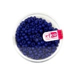 Индиански перли, непрозрачни, ф 3,5 mm, ~400 бр., сини