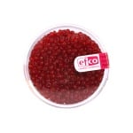 Индиански перли, прозрачни, ф 2,6 mm, ~1100 бр., червени