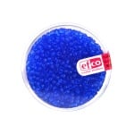 Индиански перли, прозрачни, ф 3,5 mm, ~400 бр., сини