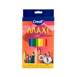 Комплект цветни моливи CREALL Maxi, лакирани, 12 цвята, 12 бр.