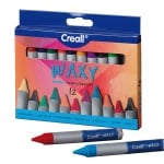 Комплект цветни восъчни пастели CREALL Waxy, 12 цвята, 12 бр.