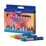 Комплект цветни восъчни пастели CREALL Waxy, 24 цвята