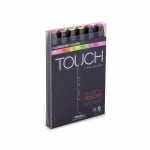 Комплект маркери TOUCH TWIN, 6 бр., флуорисцентни цветове