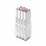 Комплект маркери TOUCH TWIN BRUSH, 12 бр., пастелни цветове