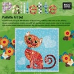 Комплект мозайка с пайети RicoDesign, "Коте", 30.5 x 30.5 cm