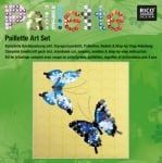 Комплект мозайка с пайети RicoDesign, "Пеперуди", 30.5 x 30.5 cm
