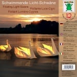 Комплект за оригами, schwimmende Licht-Schwane, 30x30 cm, 12 л